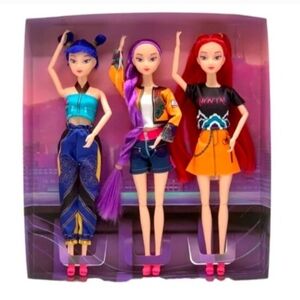 Kpop Demon Hunter Fashion Trio Doll Set with Colorful Outfits